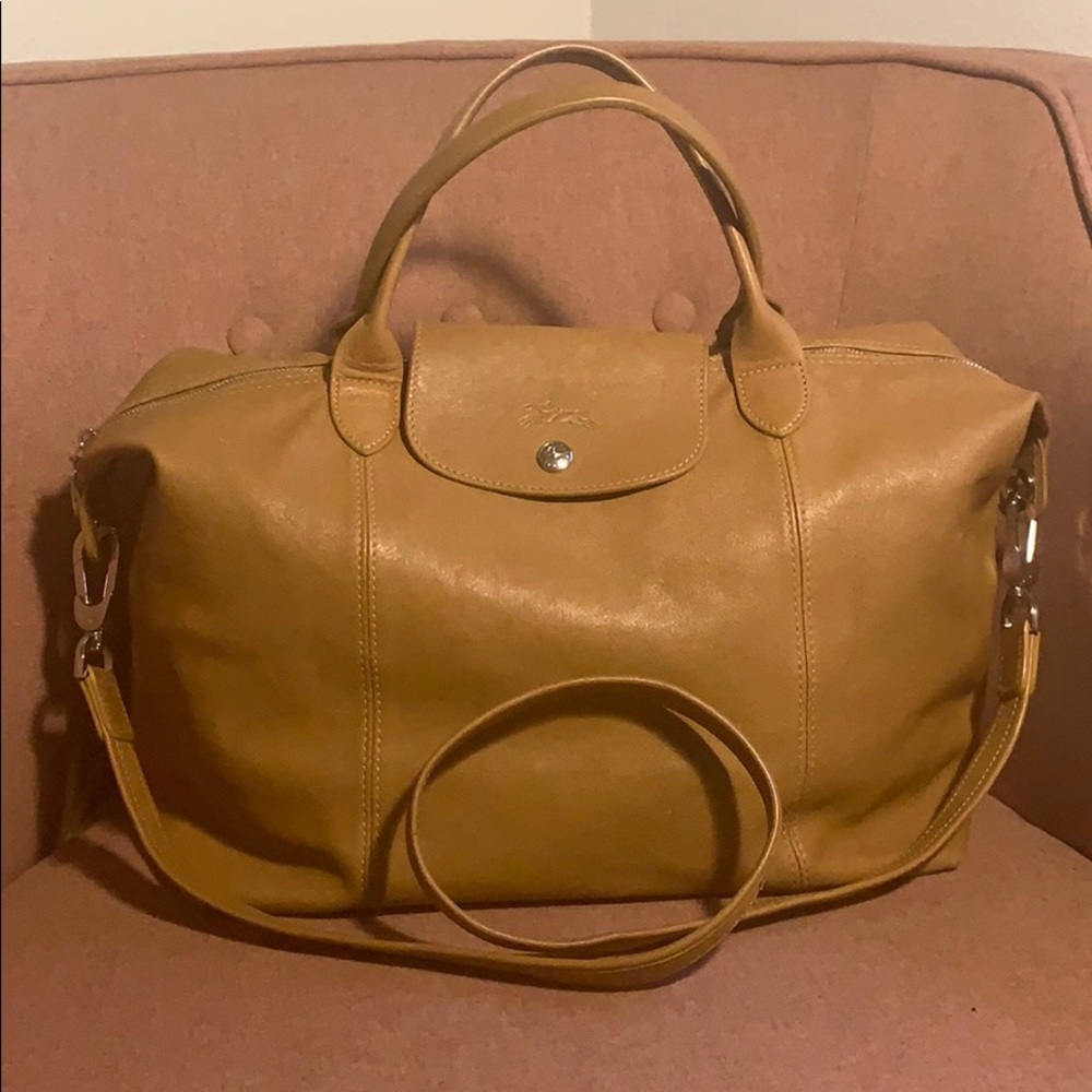 Longchamp Le Pilage Cuir Leather Handbag